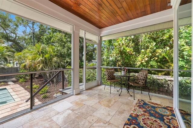 2623 57th St S, Gulfport, FL 33707 - view of unfurnished sunroom