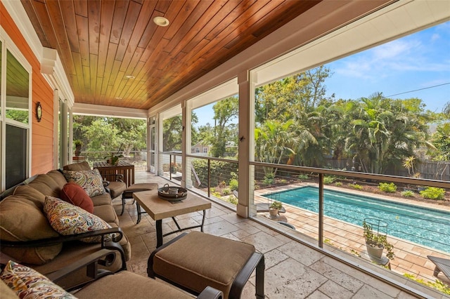 2623 57th St S, Gulfport, FL 33707 - sunroom featuring an outdoor hangout area