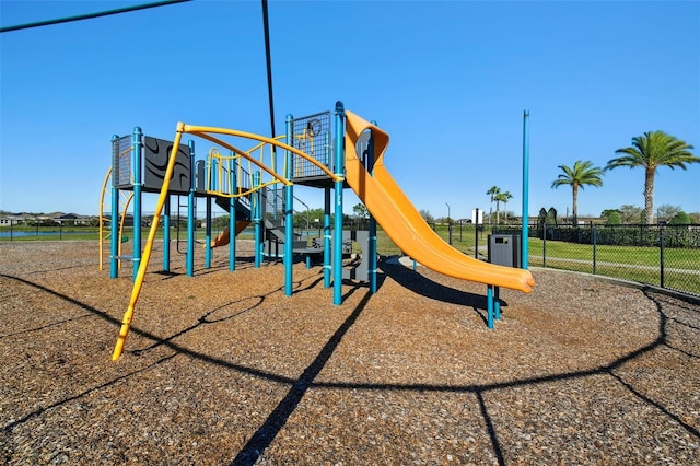 community playground with fence