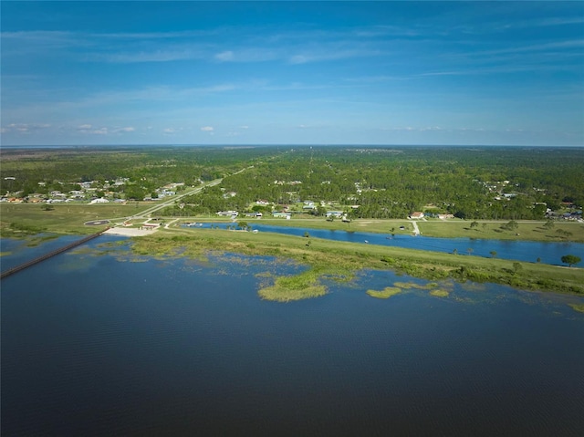 6589 Banyan Dr, Indian Lake Estates, FL 33855 - birds eye view of property with a water view