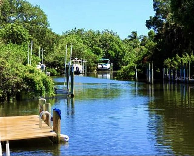 5430 Avenida Del Mare, Sarasota, FL 34242 - dock area with a water view