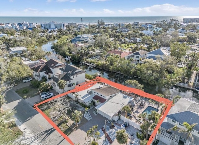 5430 Avenida Del Mare, Sarasota, FL 34242 - aerial view of property's location featuring a nearby body of water