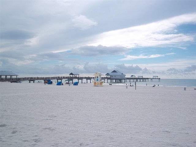 water view featuring nearby beach