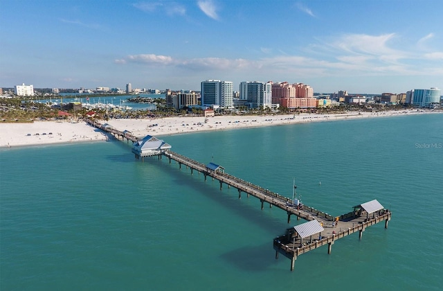 water view with nearby urban area and nearby beach