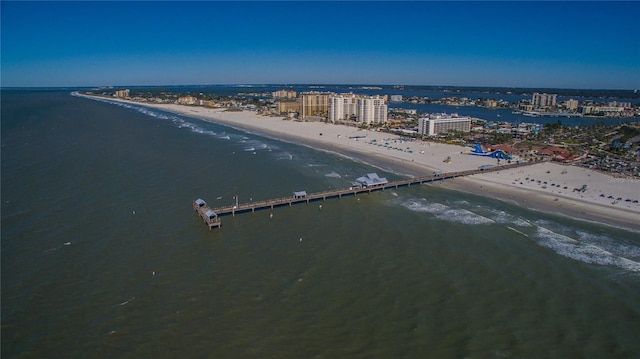 bird's eye view of extended coastline