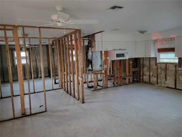 3919 Harrisburg St NE, Saint Petersburg, FL 33703 - basement featuring ceiling fan and visible vents