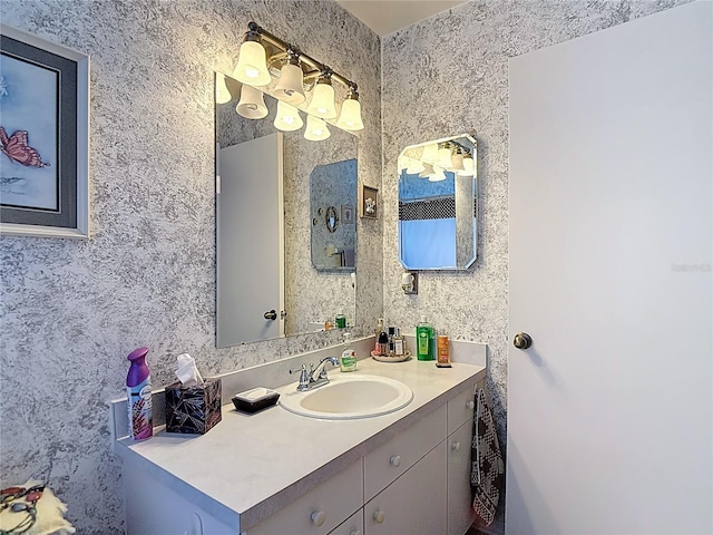 bathroom featuring vanity