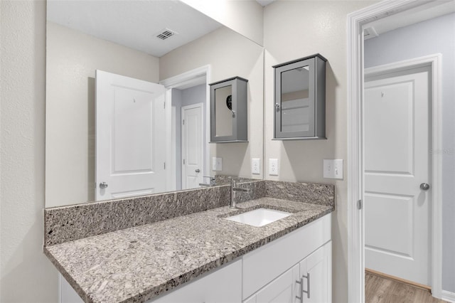 582 Royal Empress Dr, Ruskin, FL 33570 - bathroom featuring vanity and wood finished floors