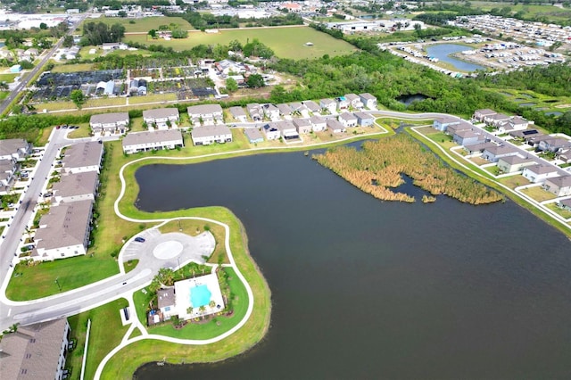 582 Royal Empress Dr, Ruskin, FL 33570 - aerial view of property's location with a nearby body of water and nearby suburban area