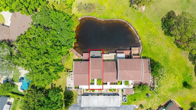 13512 Palmwood Ln Unit 13512, Tampa, FL 33618 - bird's eye view with a water view