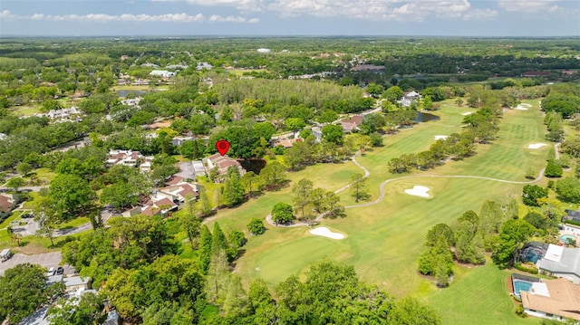 13512 Palmwood Ln Unit 13512, Tampa, FL 33618 - aerial view featuring view of golf course and a residential view