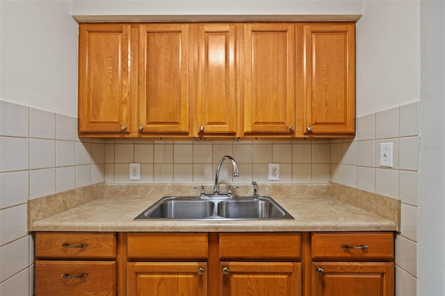 2366 Shelley St Unit 7, Clearwater, FL 33765 - kitchen featuring brown cabinetry and a sink