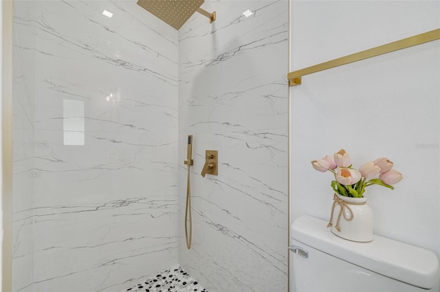 1717 Thames St, Clearwater, FL 33755 - bathroom with a marble finish shower and toilet