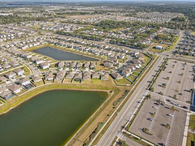 11476 Sage Canyon Dr, Riverview, FL 33578 - bird's eye view featuring a water view and a residential view