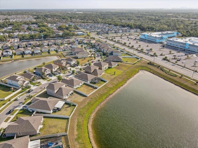 11476 Sage Canyon Dr, Riverview, FL 33578 - drone / aerial view featuring a water view and a residential view