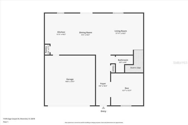 11476 Sage Canyon Dr, Riverview, FL 33578 - floor plan