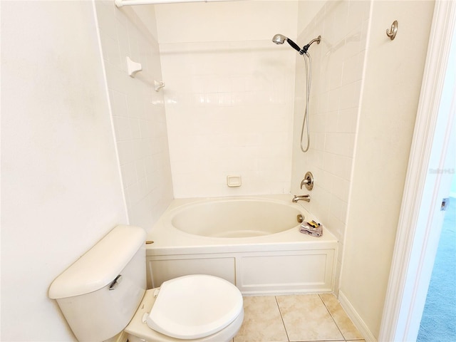 8796 Christie Dr, Largo, FL 33771 - full bathroom with toilet, tub / shower combination, and tile patterned floors