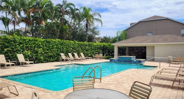 8796 Christie Dr, Largo, FL 33771 - community pool featuring a patio and a gazebo