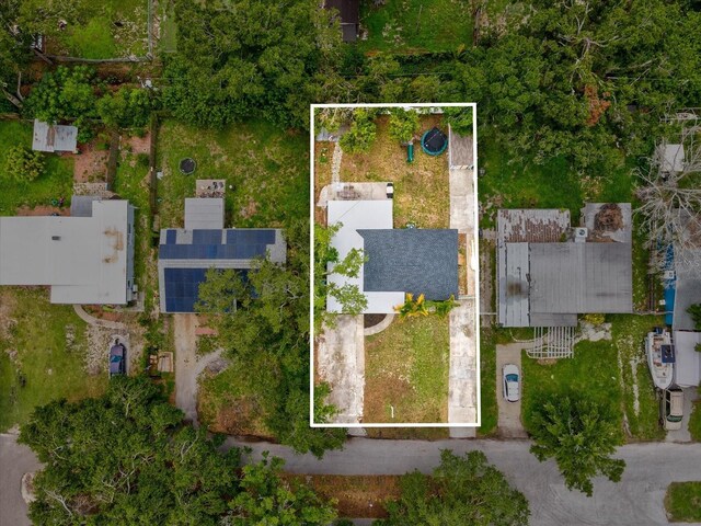 232 Emerald Ln, Largo, FL 33771 - aerial overview of property's location with property boundaries highlighted