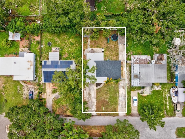 232 Emerald Ln, Largo, FL 33771 - aerial view of property's location with property parcel outlined