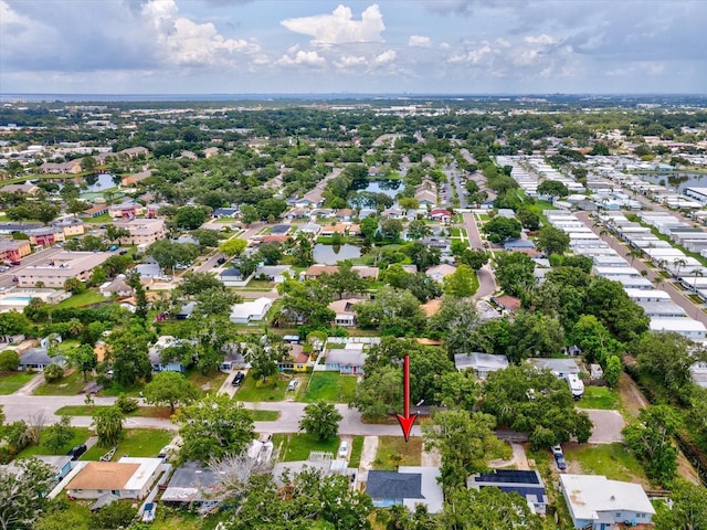 232 Emerald Ln, Largo, FL 33771 - aerial view of property's location with nearby suburban area and a nearby body of water