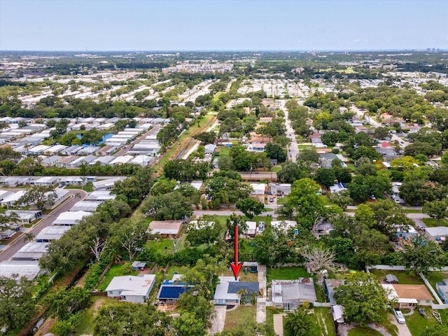 232 Emerald Ln, Largo, FL 33771 - aerial overview of property's location with nearby suburban area