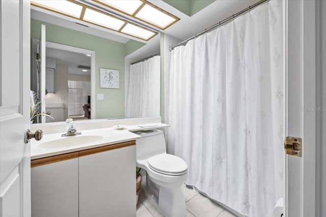 235 Woodridge Cir, Oldsmar, FL 34677 - full bathroom featuring tile patterned flooring, vanity, and toilet
