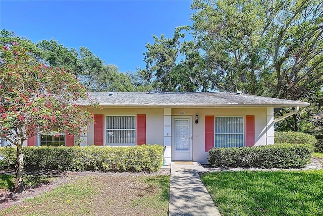 view of front of property with stucco siding