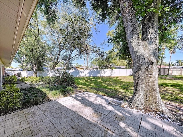 view of patio / terrace featuring a fenced backyard