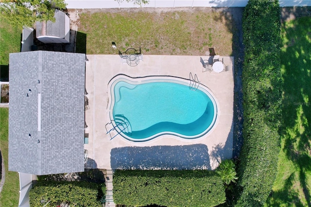 birds eye view of property