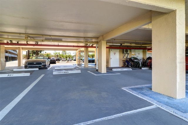 view of parking deck
