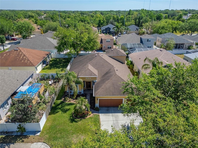 aerial perspective of suburban area