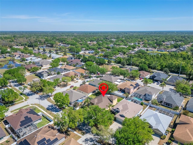 aerial view of residential area