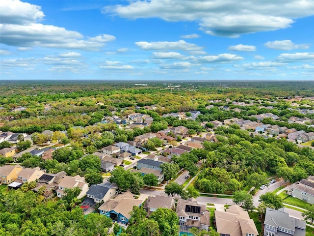 drone / aerial view with a residential view