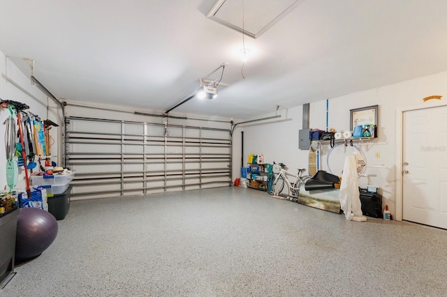 1047 Deer Hollow Way, Sarasota, FL 34232 - garage featuring a garage door opener