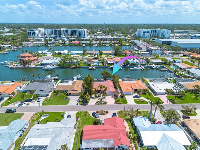 4490 38th Way S, Saint Petersburg, FL 33711 - drone / aerial view featuring a water view