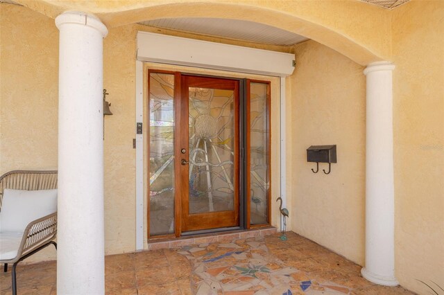 4490 38th Way S, Saint Petersburg, FL 33711 - view of exterior entry with stucco siding