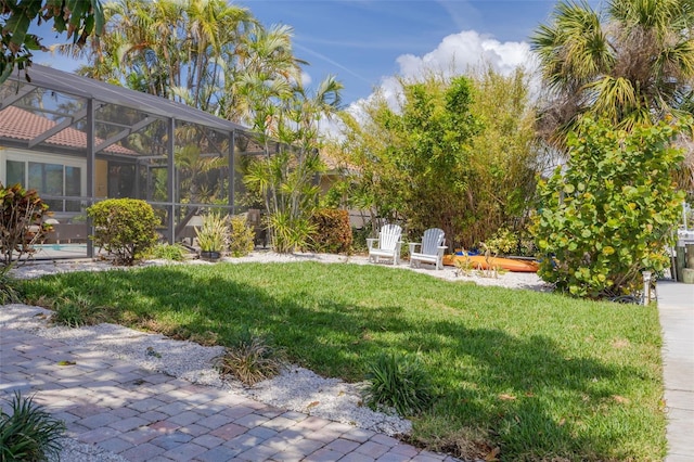 4490 38th Way S, Saint Petersburg, FL 33711 - view of yard featuring glass enclosure