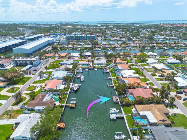 4490 38th Way S, Saint Petersburg, FL 33711 - aerial view with a water view