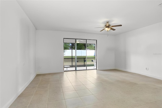 1214 Florablu Dr, Seffner, FL 33584 - spare room with ceiling fan and light tile patterned floors