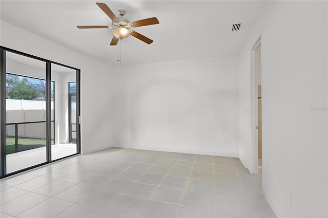 1214 Florablu Dr, Seffner, FL 33584 - spare room with ceiling fan and light tile patterned floors