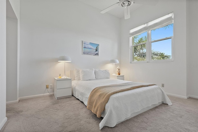 6191 Bahia Del Mar Blvd Unit 204, Saint Petersburg, FL 33715 - bedroom with carpet flooring, baseboards, and a ceiling fan