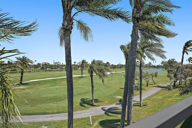 6191 Bahia Del Mar Blvd Unit 204, Saint Petersburg, FL 33715 - surrounding community with a water view and a lawn