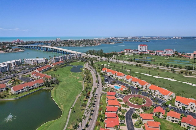 6191 Bahia Del Mar Blvd Unit 204, Saint Petersburg, FL 33715 - drone / aerial view with a water view and a view of city