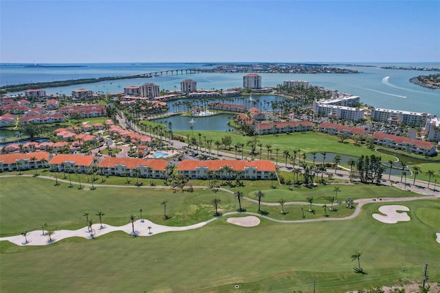 6191 Bahia Del Mar Blvd Unit 204, Saint Petersburg, FL 33715 - birds eye view of property featuring view of golf course and a water view