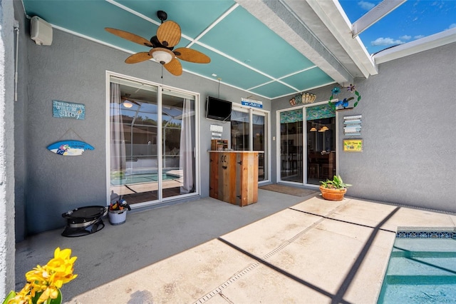 19750 Ellendale Dr, Land O Lakes, FL 34638 - view of patio featuring ceiling fan