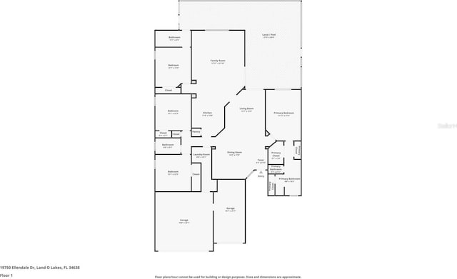 19750 Ellendale Dr, Land O Lakes, FL 34638 - view of home floor plan