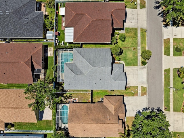 19750 Ellendale Dr, Land O Lakes, FL 34638 - bird's eye view of a pool area