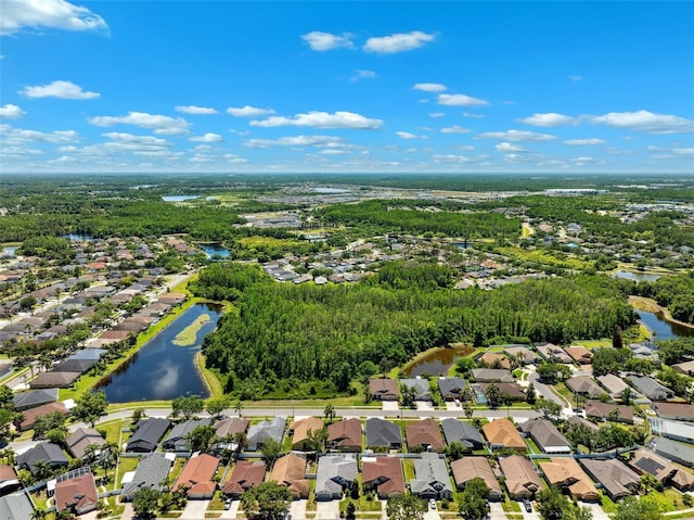19750 Ellendale Dr, Land O Lakes, FL 34638 - aerial perspective of suburban area featuring a large body of water
