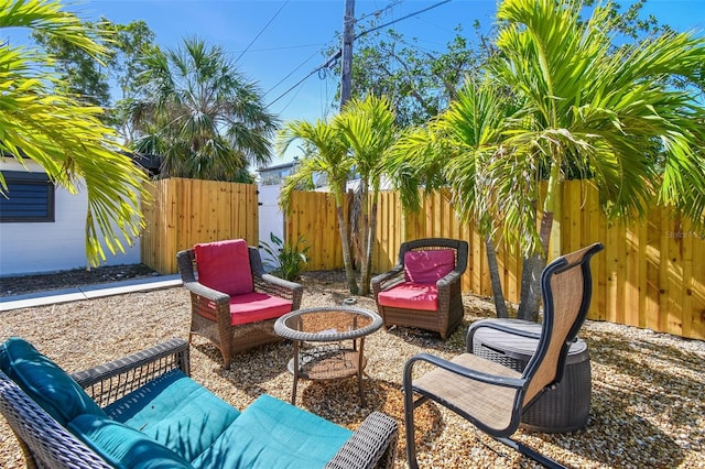 view of patio / terrace with fence